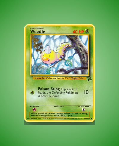 Collector’s Guide: Weedle (Base Set 2 #100)