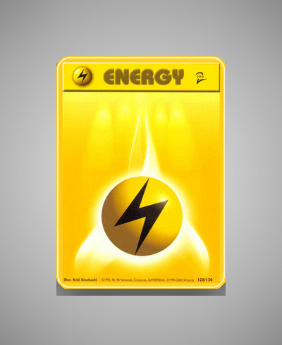 Collector’s Guide: Lightning Energy (Base Set 2 #128)