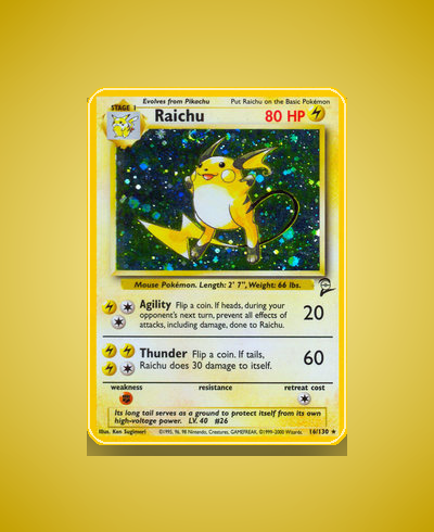 Collector’s Guide: Raichu (Base Set 2 #16)