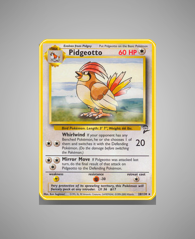 Collector’s Guide: Pidgeotto (Base Set 2 #28)