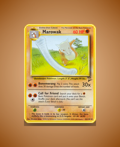 Collector’s Guide: Marowak (Base Set 2 #52)