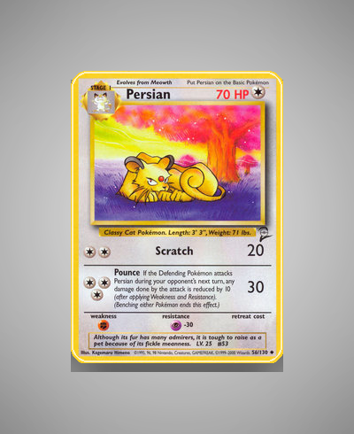 Collector’s Guide: Persian (Base Set 2 #56)