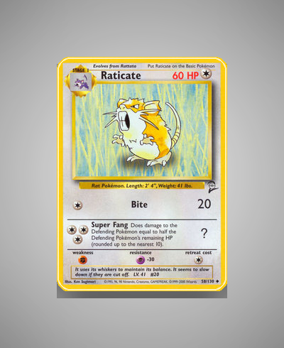 Collector’s Guide: Raticate (Base Set 2 #58)