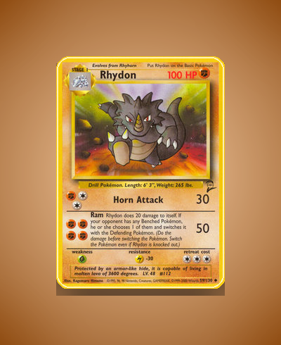 Collector’s Guide: Rhydon (Base Set 2 #59)