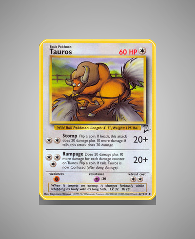 Collector’s Guide: Tauros (Base Set 2 #62)
