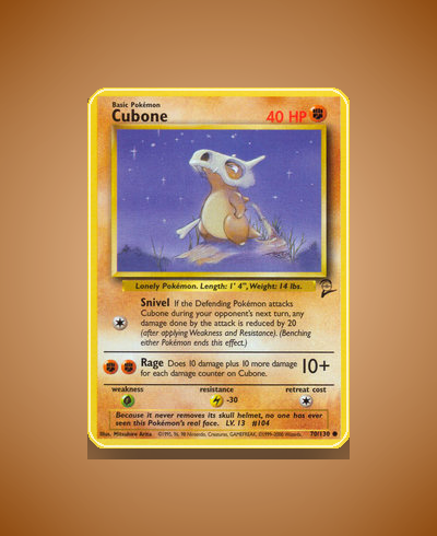 Collector’s Guide: Cubone (Base Set 2 #70)