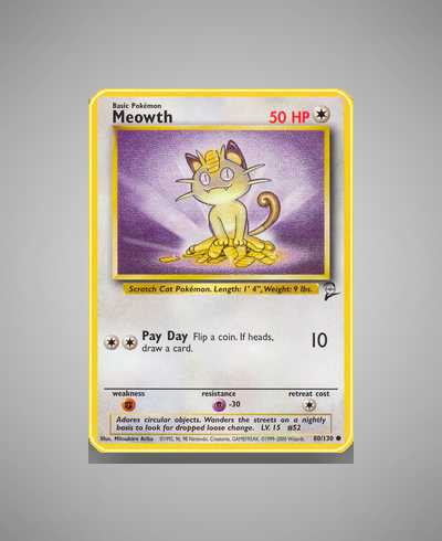 Collector’s Guide: Meowth (Base Set 2 #80)
