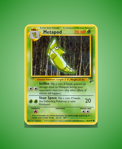 Collector’s Guide: Metapod (Base Set 2 #81)