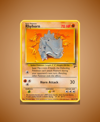 Collector’s Guide: Rhyhorn (Base Set 2 #90)
