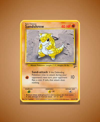 Collector’s Guide: Sandshrew (Base Set 2 #91)