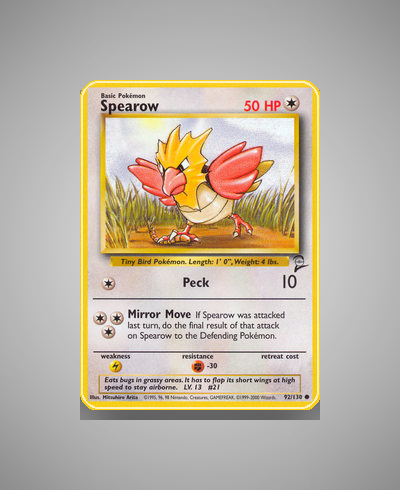 Collector’s Guide: Spearow (Base Set 2 #92)