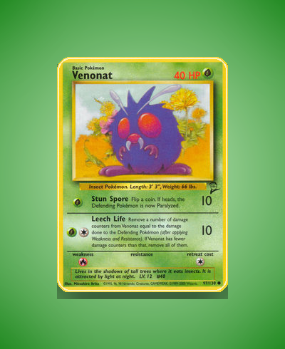 Collector’s Guide: Venonat (Base Set 2 #97)