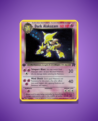 Collector’s Guide: Dark Alakazam (Team Rocket #1)