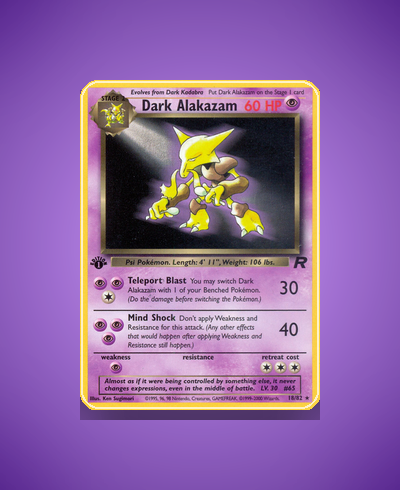Collector’s Guide: Dark Alakazam (Team Rocket #18)