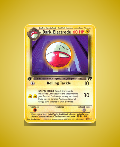 Collector’s Guide: Dark Electrode (Team Rocket #34)