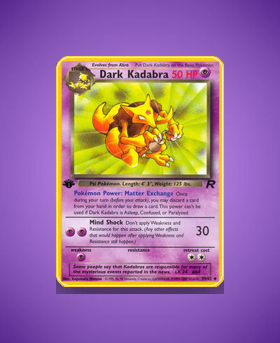 Collector’s Guide: Dark Kadabra (Team Rocket #39)