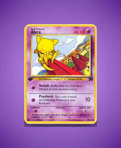 Collector’s Guide: Abra (Team Rocket #49)