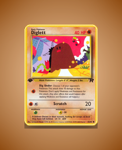 Collector’s Guide: Diglett (Team Rocket #52)