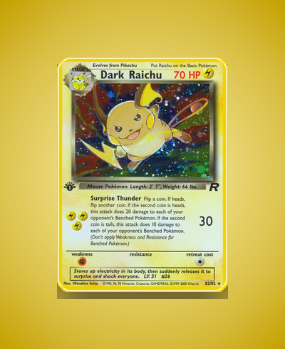 Collector’s Guide: Dark Raichu (Team Rocket #83)