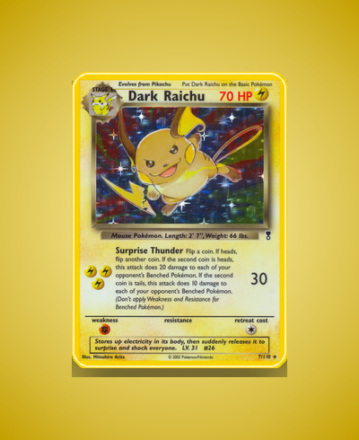 Collector’s Guide: Dark Raichu (Legendary Collection #7)
