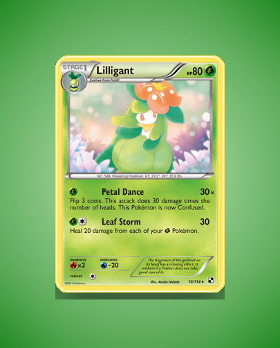 Lilligant (Black White) #10