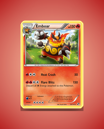 Emboar (Black White) #19