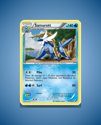 Samurott (Black White) #31