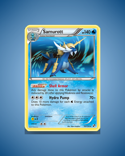Samurott (Black White) #32