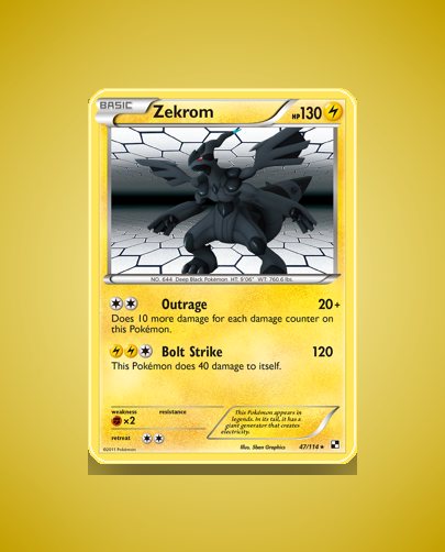Zekrom (Black White) #47