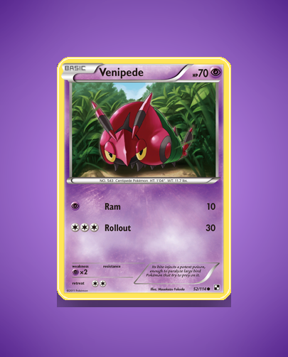 Venipede (Black White) #52
