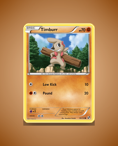 Timburr (Black White) #59