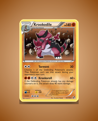 Krookodile (Black White) #65