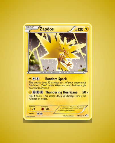 Zapdos (Legendary Treasures) #46