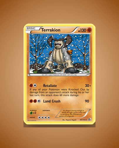 Terrakion (Legendary Treasures) #84