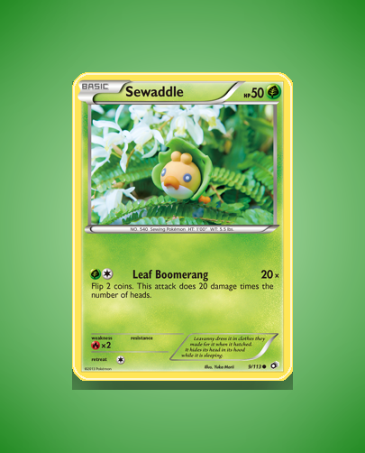 Sewaddle (Legendary Treasures) #9
