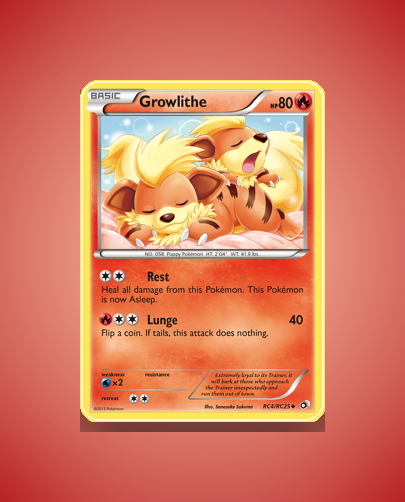 Growlithe (Legendary Treasures) #RC4