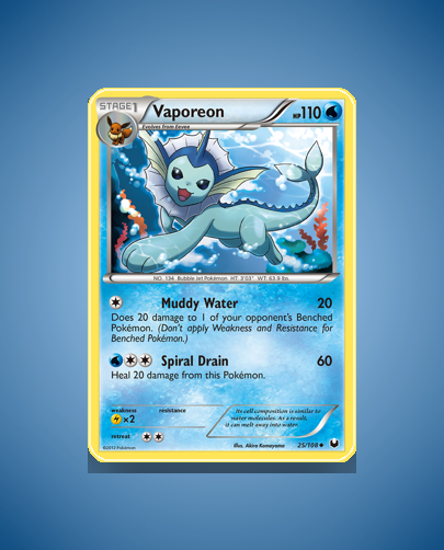 Vaporeon (Dark Explorers) #25
