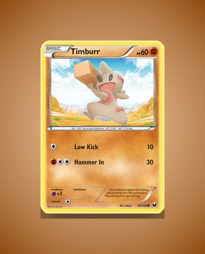 Timburr (Dark Explorers) #58
