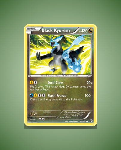 Black Kyurem (Boundaries Crossed) #100