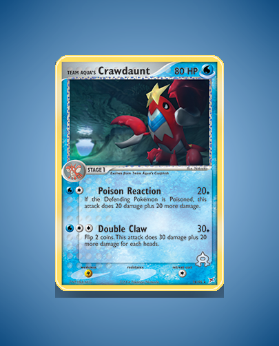 Team Aqua's Crawdaunt (Team Magma vs Team Aqua) #14