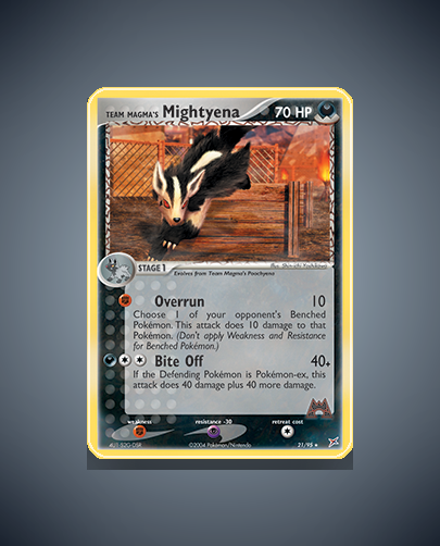Team Magma's Mightyena (Team Magma vs Team Aqua) #21