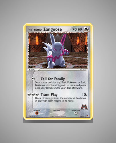 Team Magma's Zangoose (Team Magma vs Team Aqua) #23