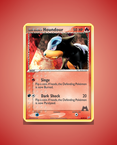 Team Magma's Houndour (Team Magma vs Team Aqua) #35
