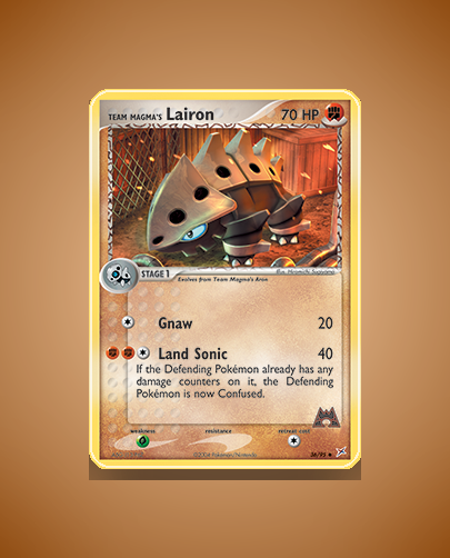 Team Magma's Lairon (Team Magma vs Team Aqua) #36
