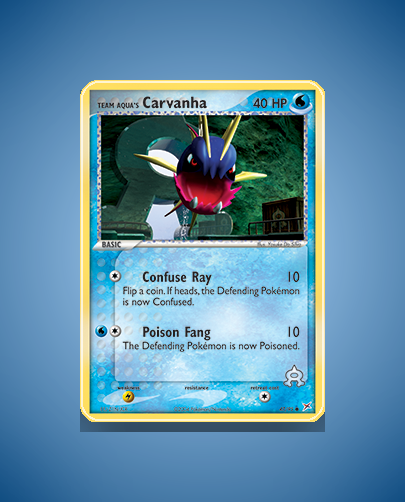Team Aqua's Carvanha (Team Magma vs Team Aqua) #47