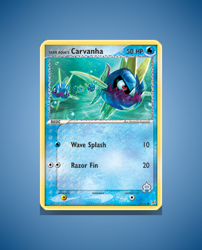 Team Aqua's Carvanha (Team Magma vs Team Aqua) #48
