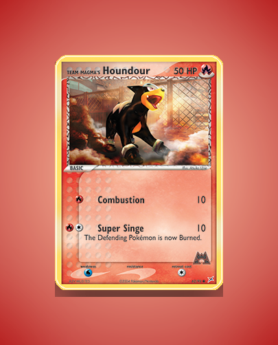 Team Magma's Houndour (Team Magma vs Team Aqua) #62