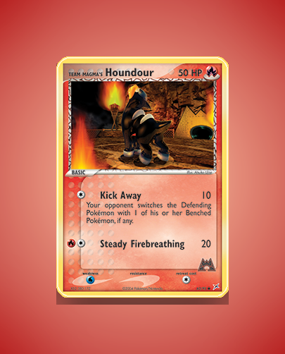 Team Magma's Houndour (Team Magma vs Team Aqua) #63