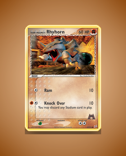 Team Magma's Rhyhorn (Team Magma vs Team Aqua) #68