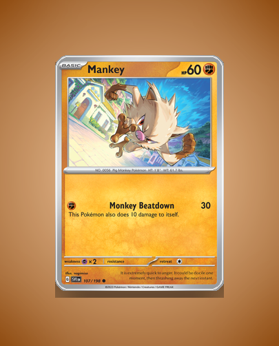 Collector’s Guide: Mankey (Scarlet Violet #107)